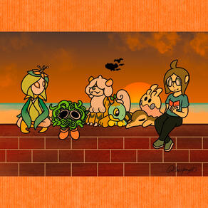 Pokemon Team By The Beach